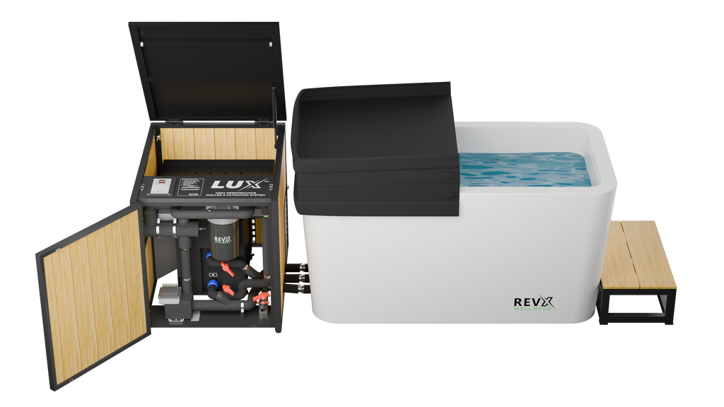 X Tub Acrylic Cold Plunge + LUX High Performance Chiller & Filtration System