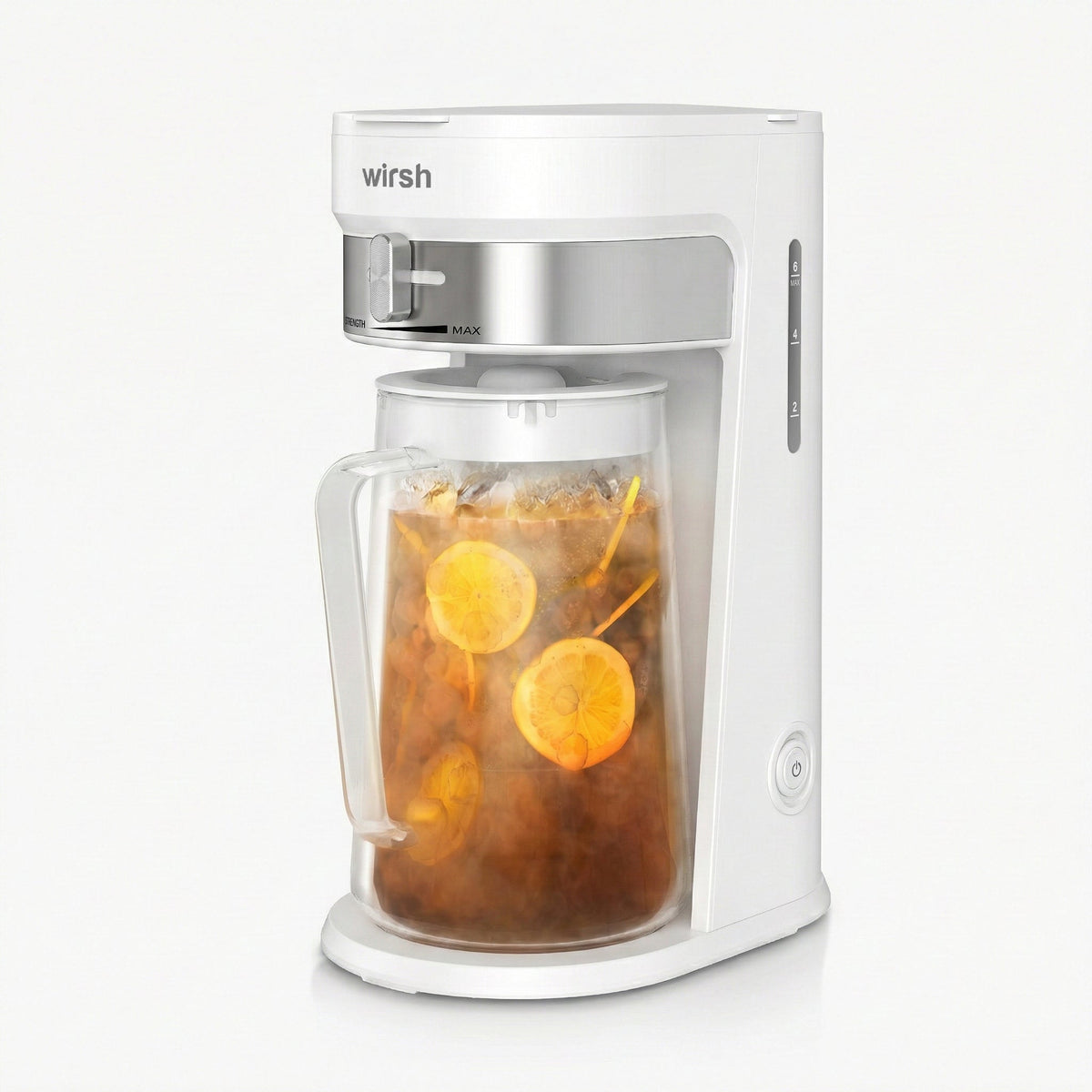 Wirsh Iced Coffee & Tea Maker with 3-Quart Pitcher, Strength Control & Reusable Filter
